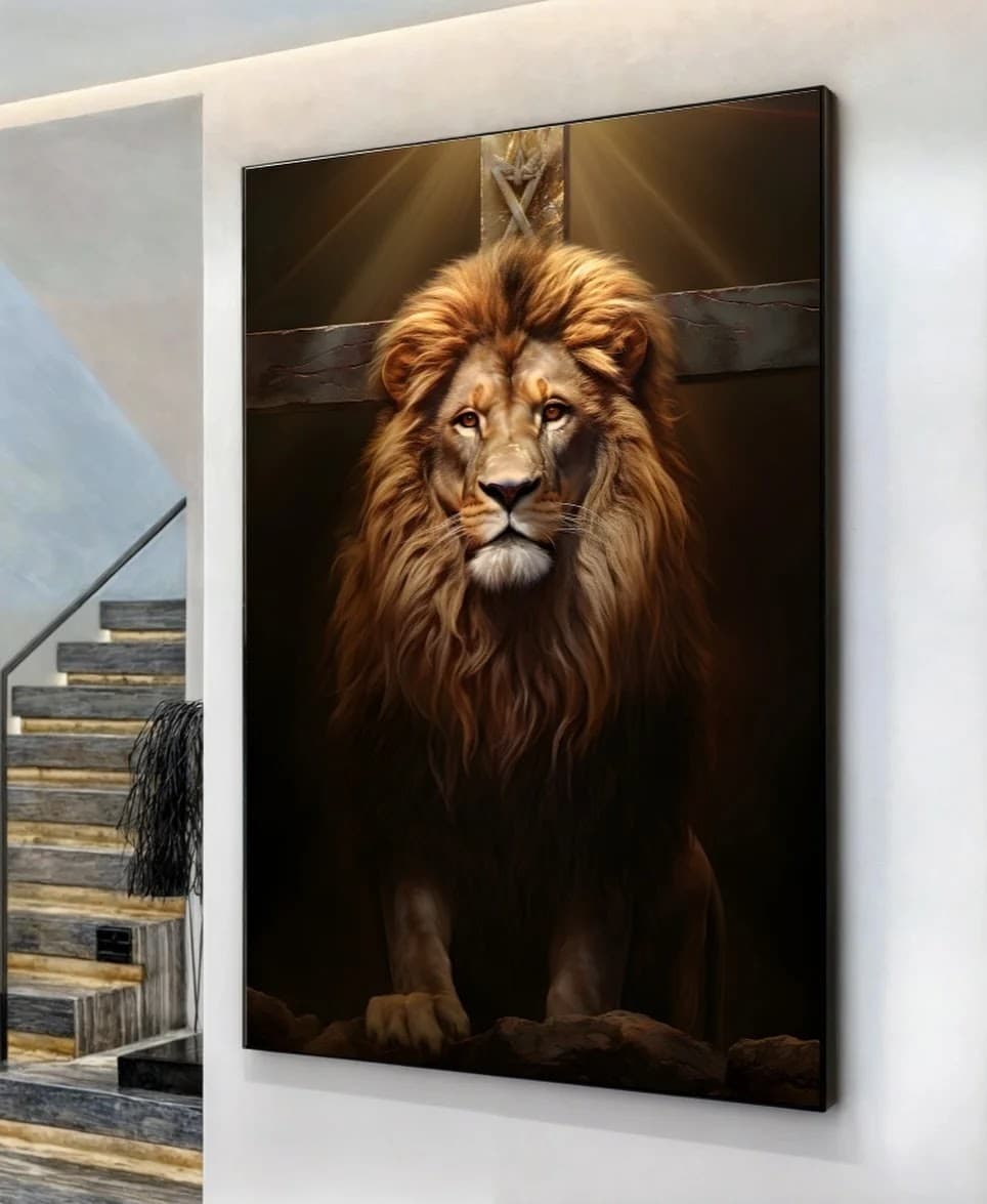 Quadro Leão Majestoso