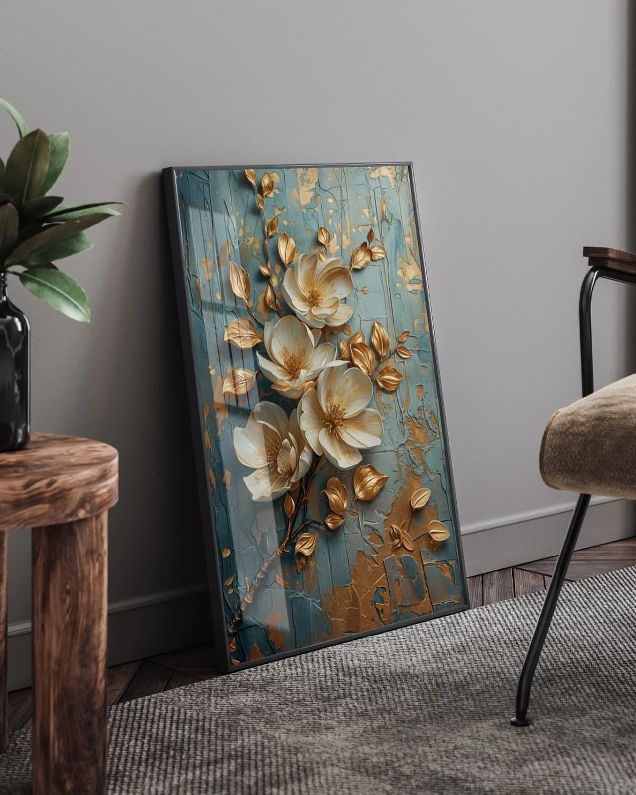 Quadro Flores Celestiais Táteis