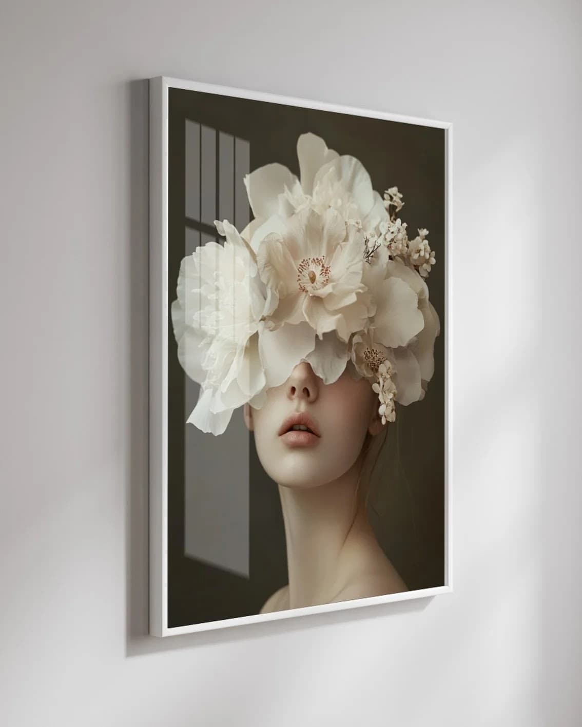 Quadro Mulher Flor Ilusão Poética
