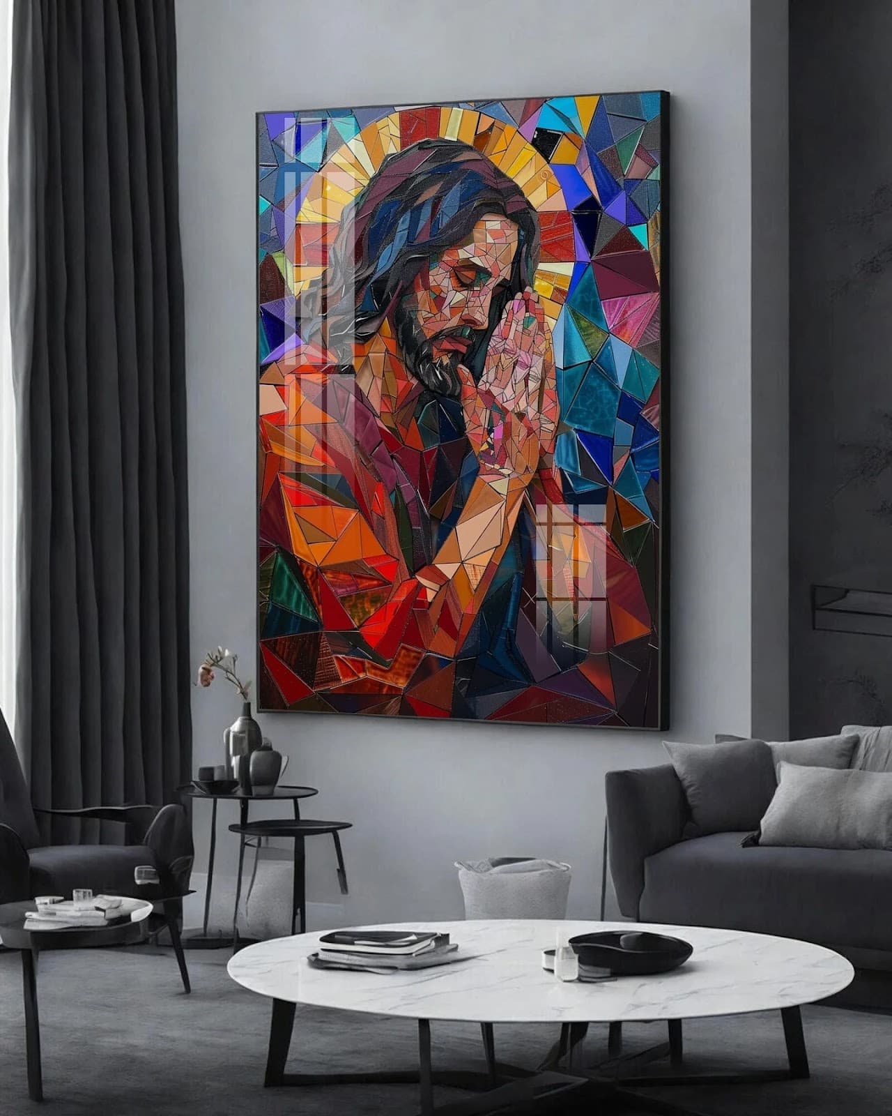 Quadro Oração Vitrificada