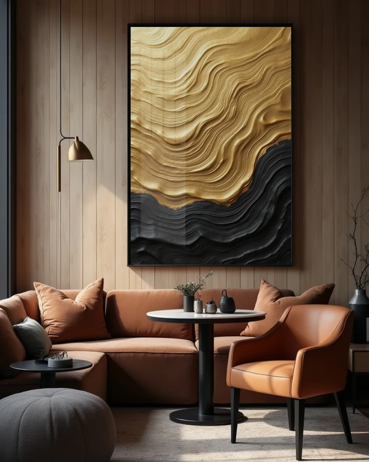 Quadro Fluxo de Ouro e Carvão