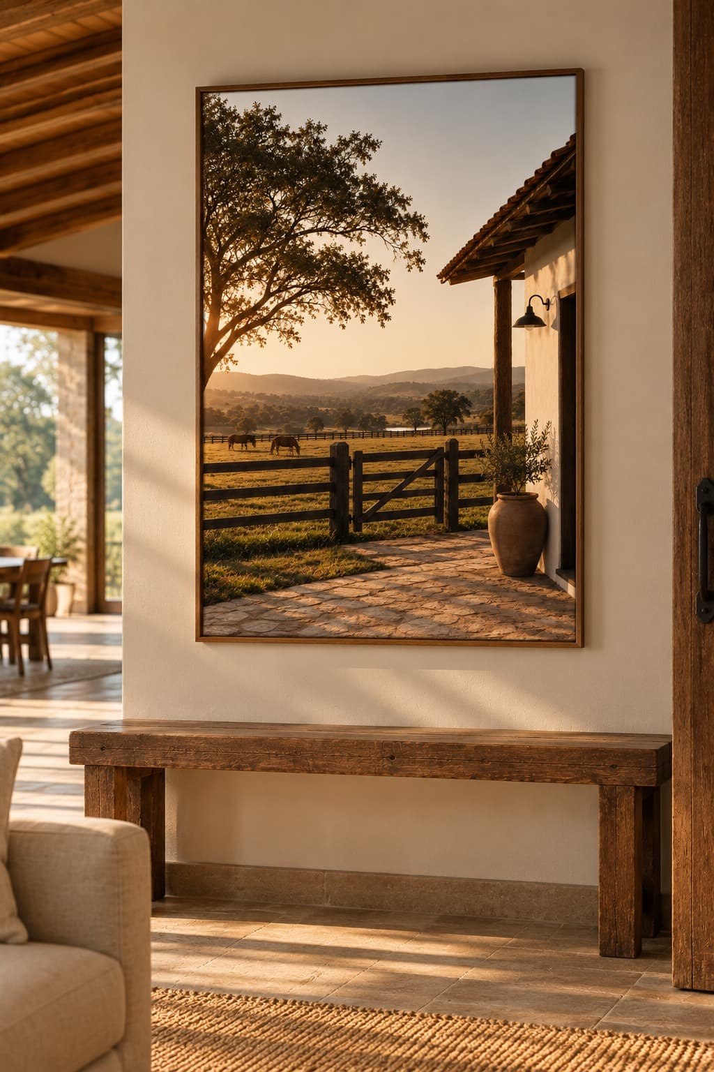 Quadro Decorativo Estância ao Entardecer