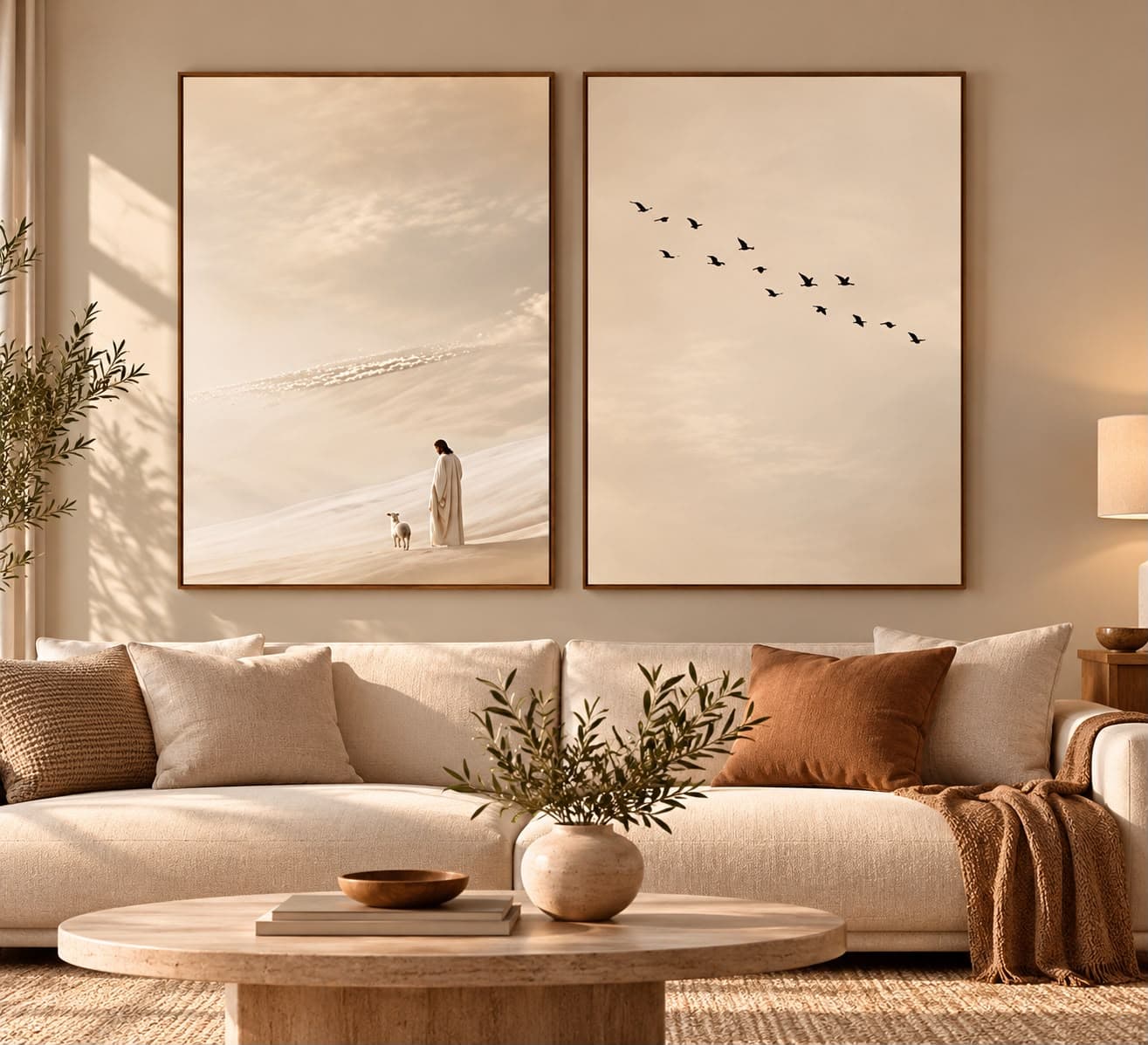 Dupla de Quadros Decorativos Céu de Promessas