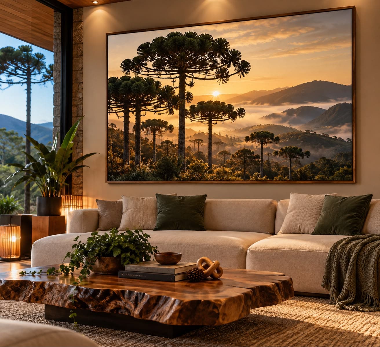 Quadro Decorativo Horizonte Araucária