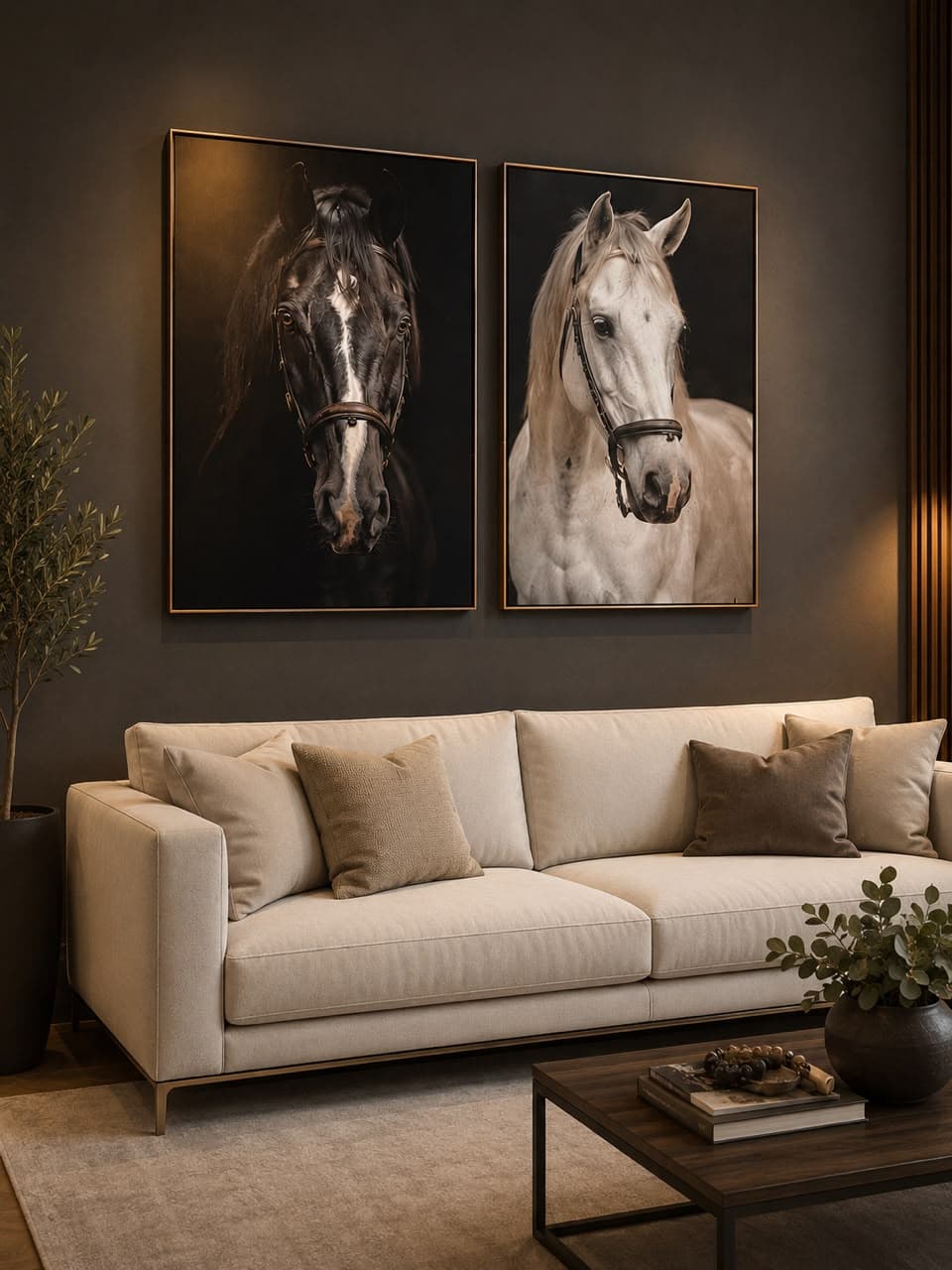 Dupla de Quadros Decorativos Linhas de Força