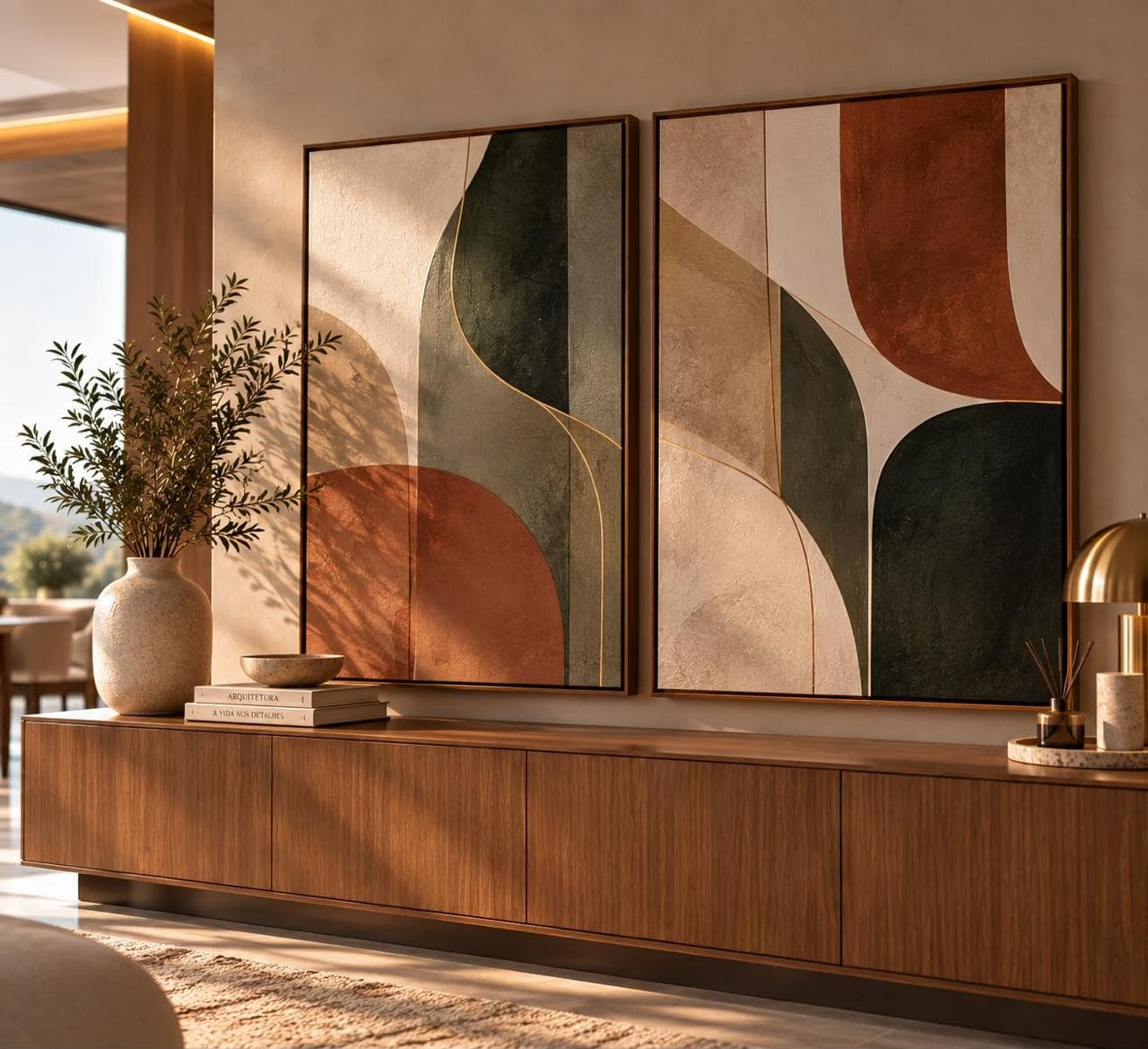 Dupla de Quadros Decorativos Argila Nobre (cópia)