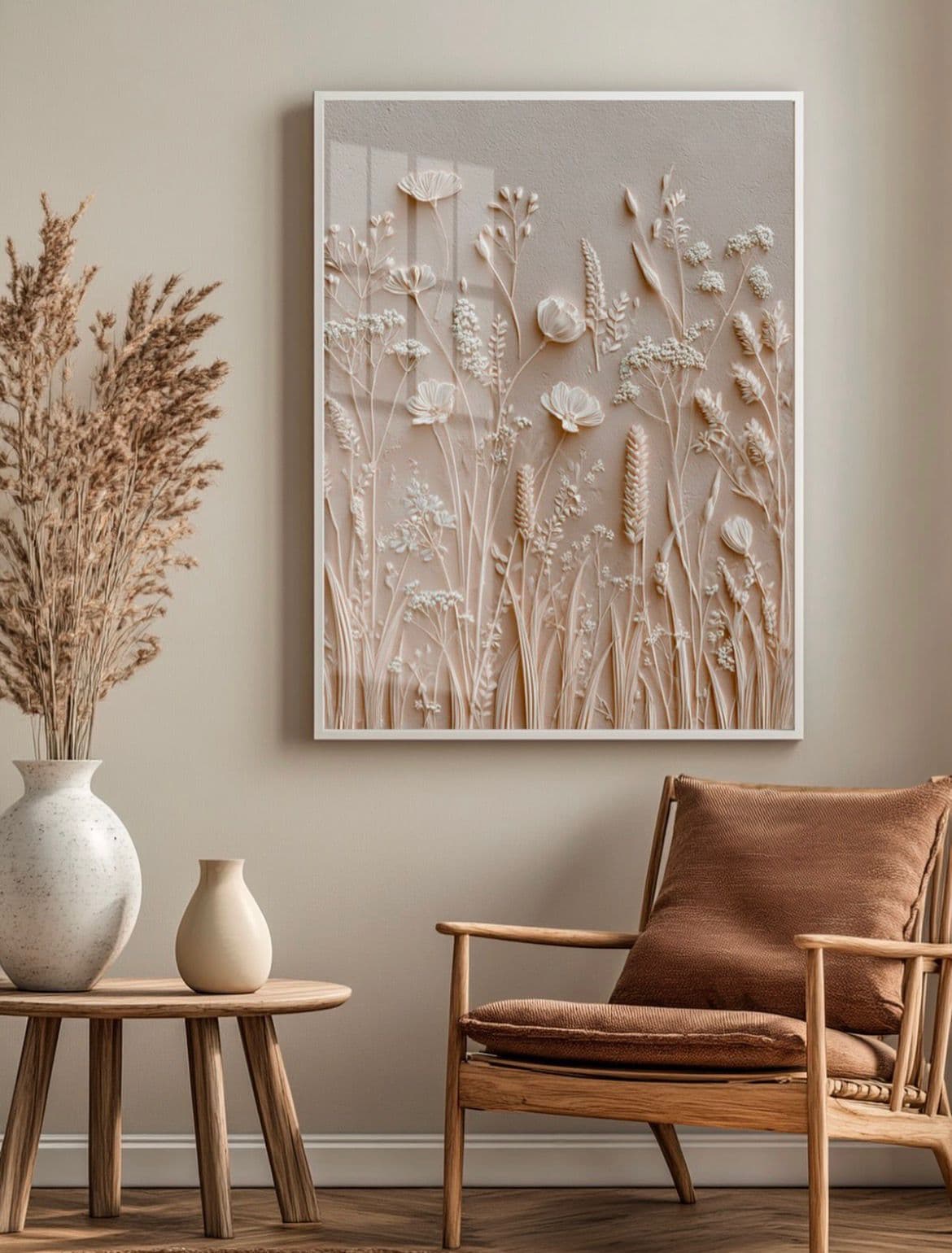 Quadro Decorativo Flores Minimalistas