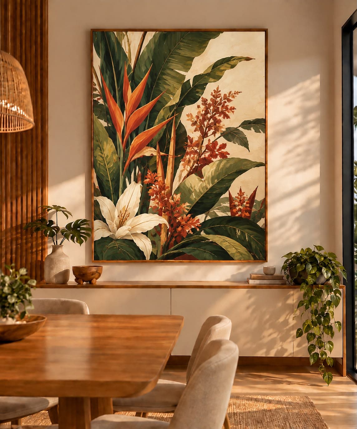Quadro Decorativo Floresta Exótica