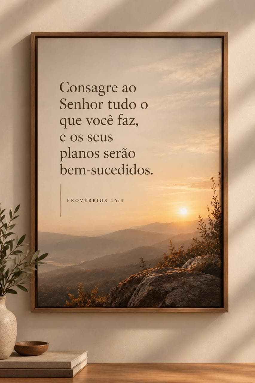 Quadro Decorativo Consagre ao Senhor