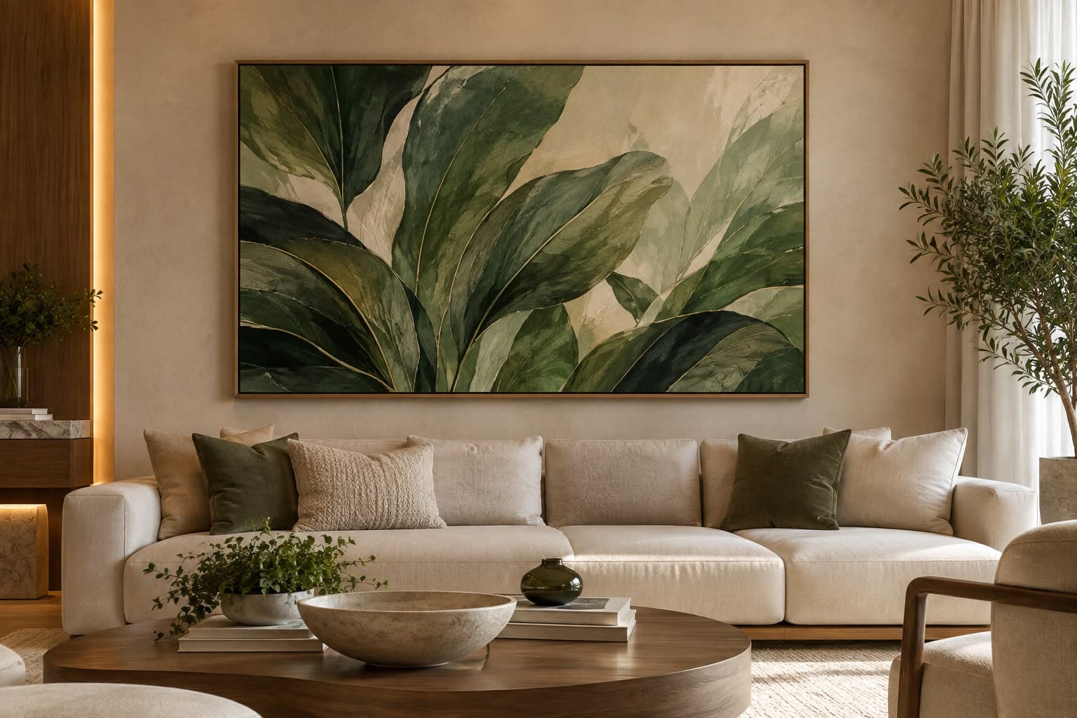 Quadro Decorativo Folhagem Silvestre
