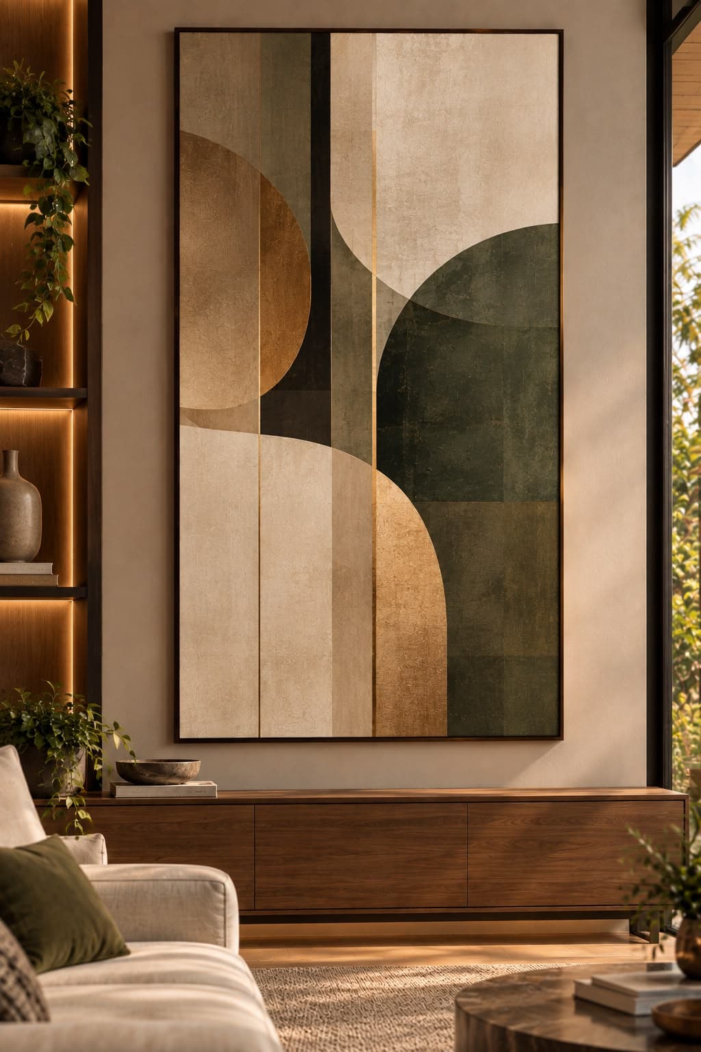 Quadro Decorativo Terra Serena Abstrata