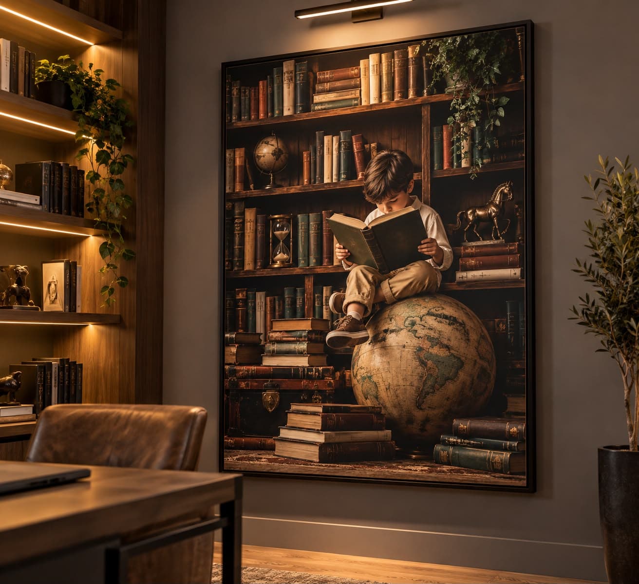 Quadro Decorativo O Guardião do Conhecimento