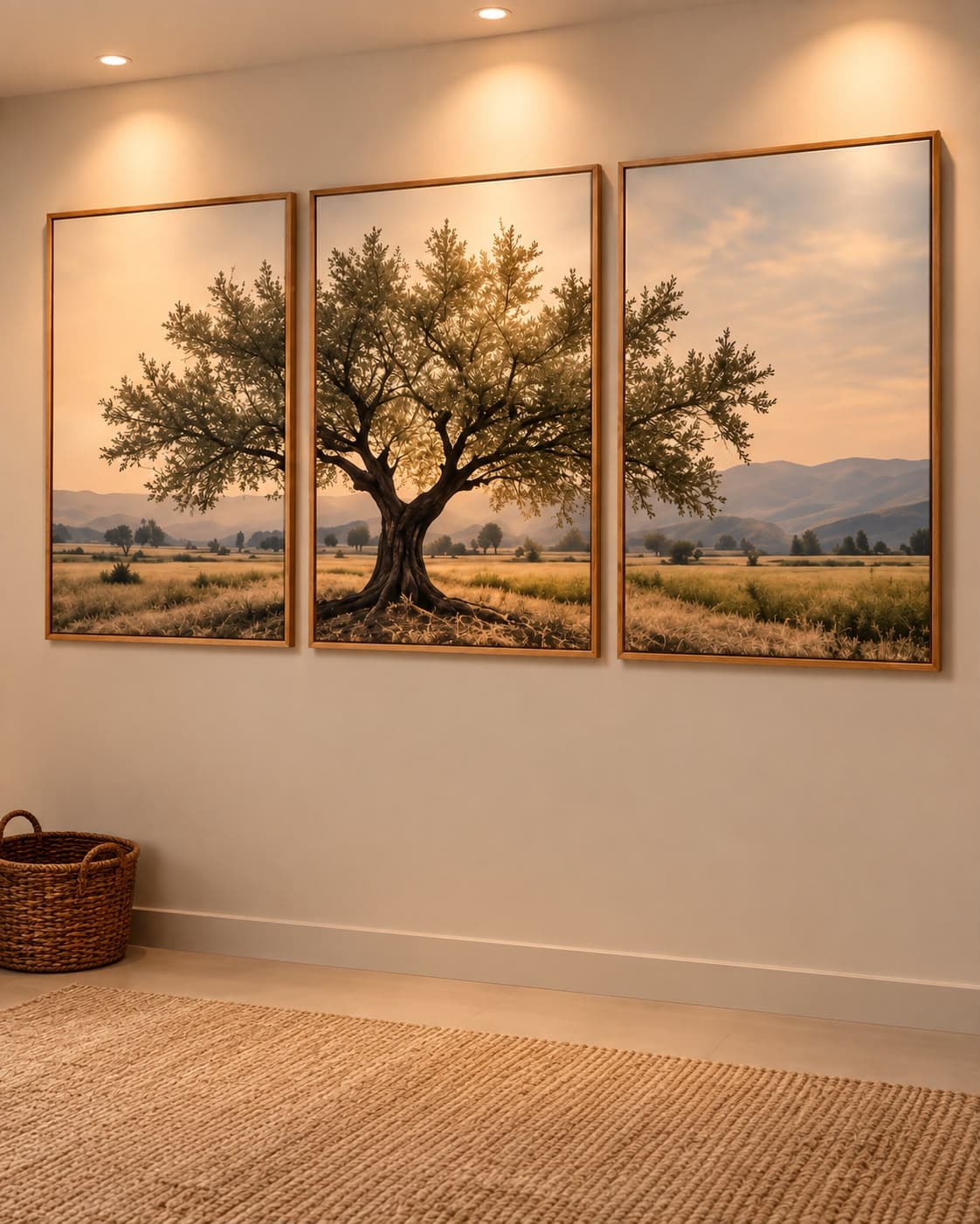 Trio de Quadros Decorativos Permanência na Natureza