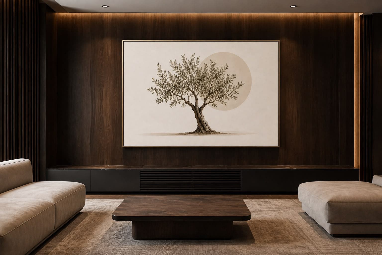 Quadro Decorativo Árvore Oliveira