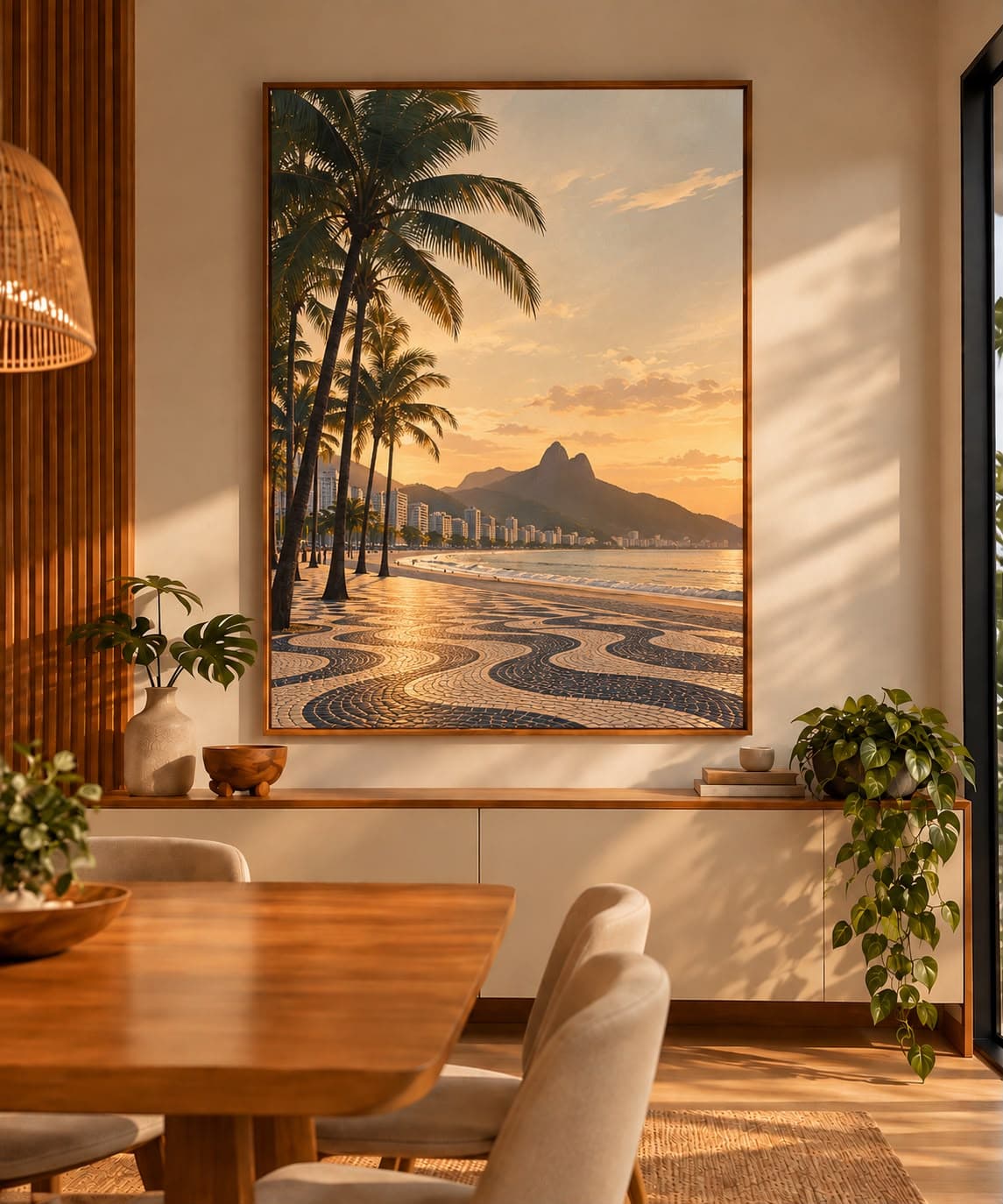 Quadro Decorativo Orla Dourada