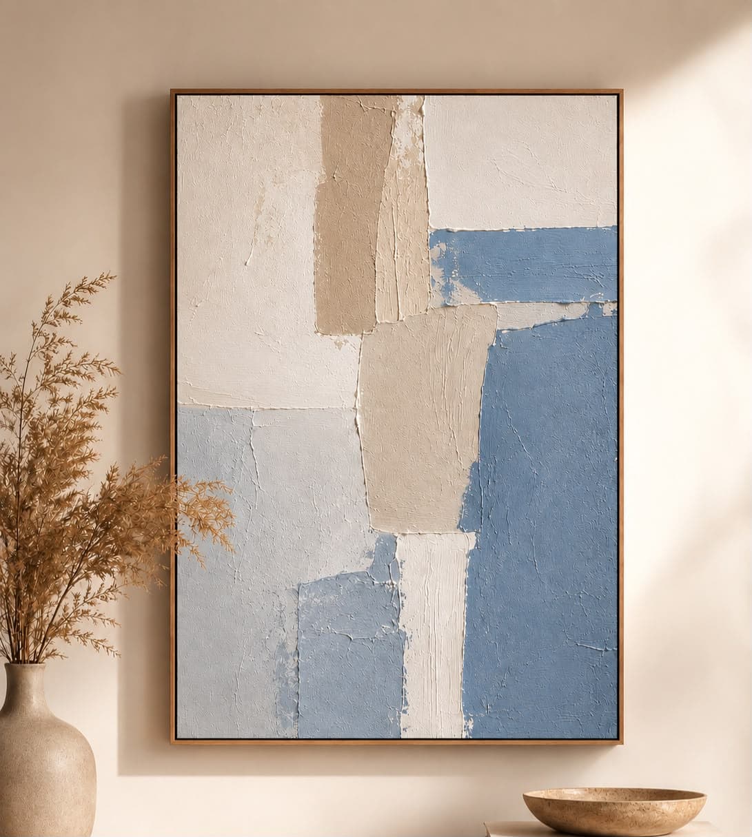 Quadro Decorativo Abstrato Azuis