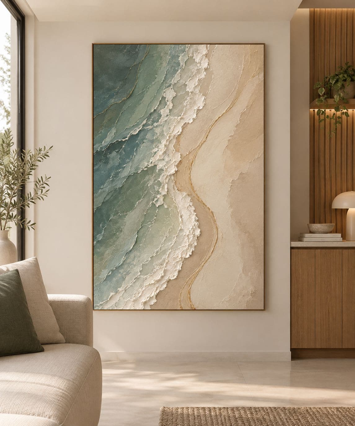 Quadro Decorativo Maré Serena Abstrato
