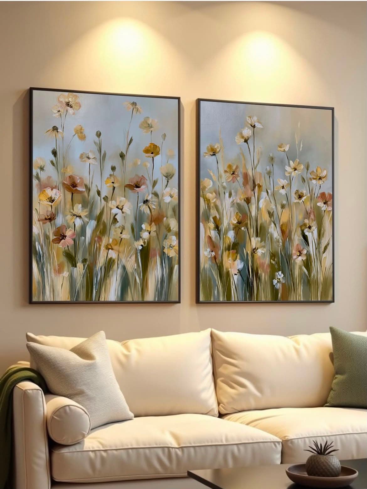 Dupla de Quadros Decorativos Flores