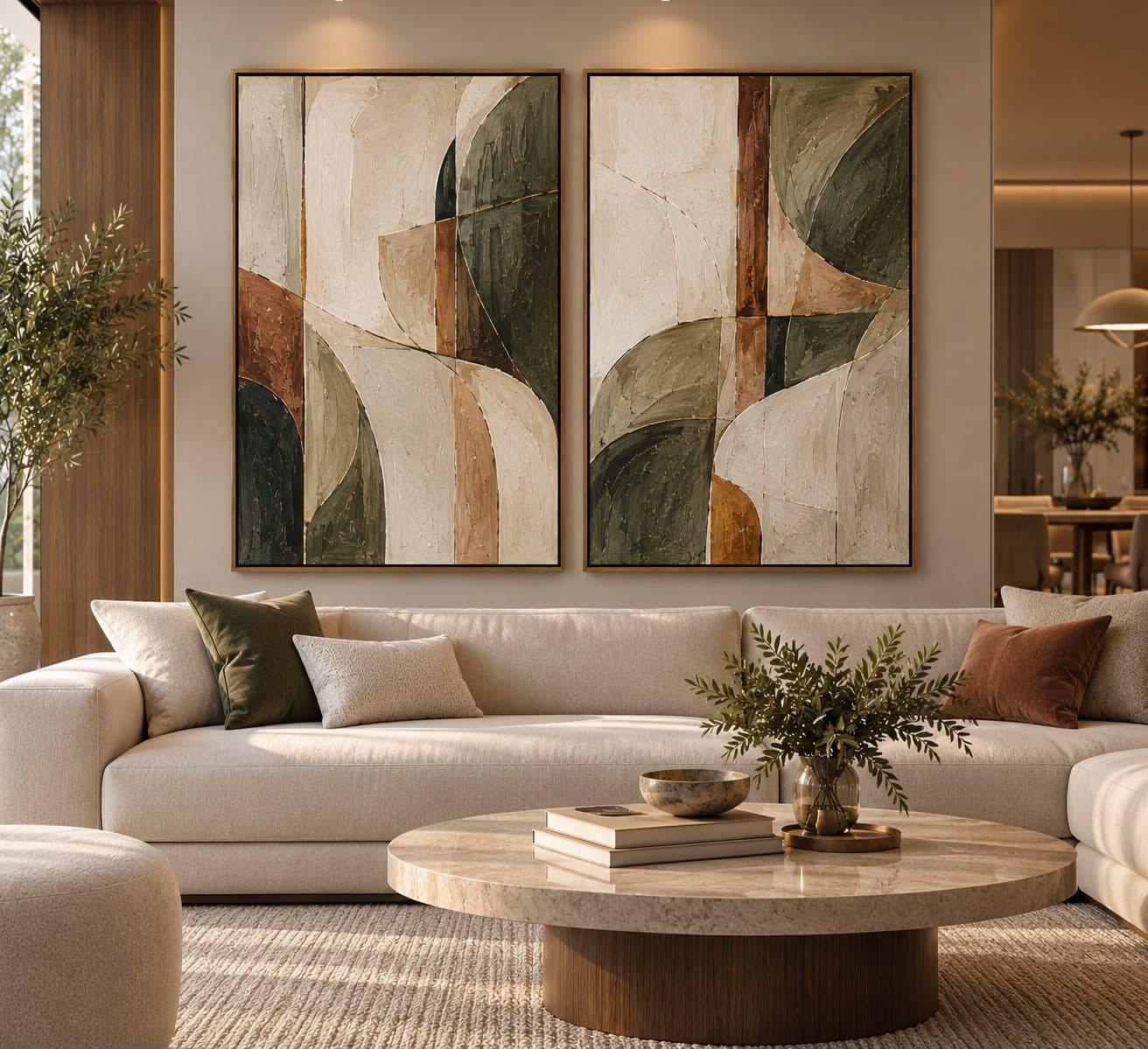 Dupla de Quadros Decorativos Essenza
