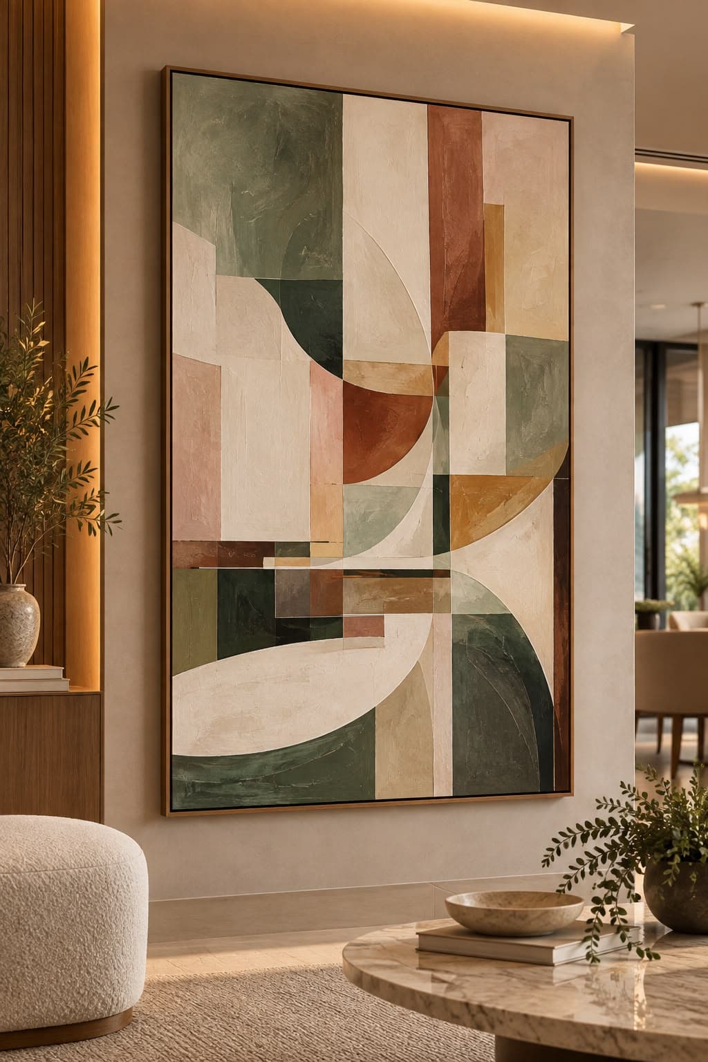 Quadro Decorativo Abstrato Arco Serena