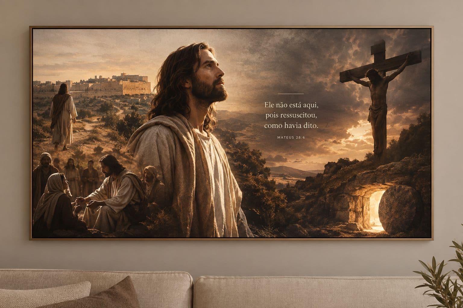 Quadro Decorativo Ele Ressuscitou