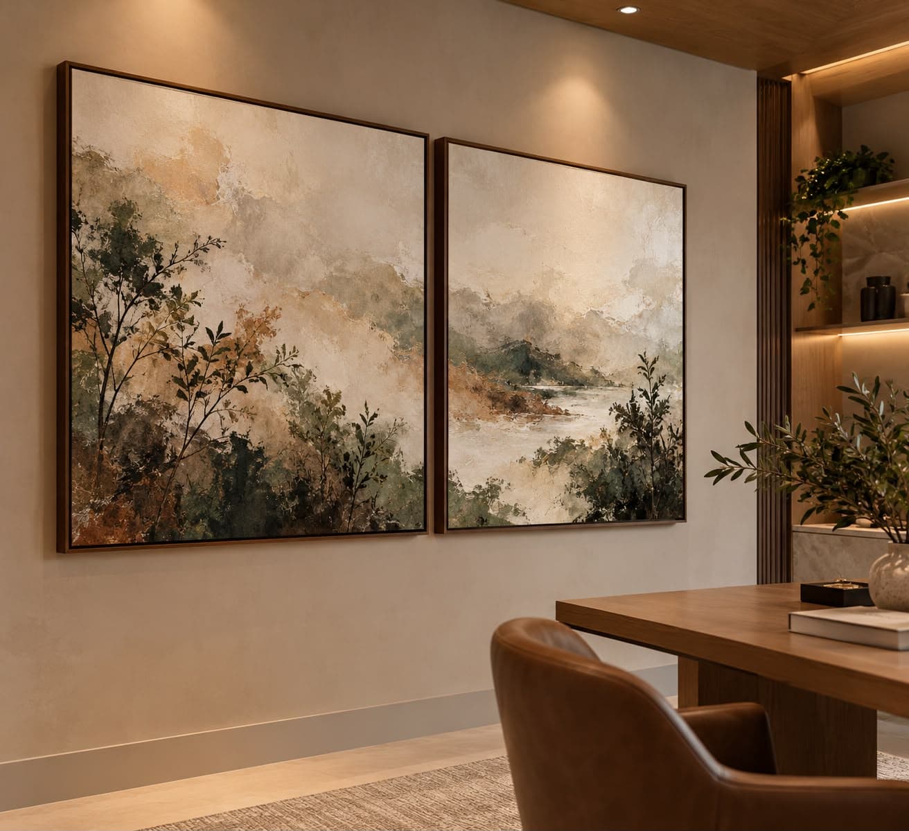 Dupla de Quadros Decorativos Nexo