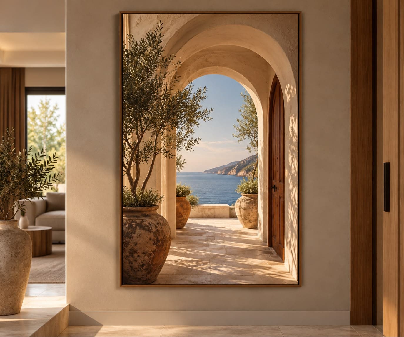 Quadro Decorativo Refúgio Mediterrâneo