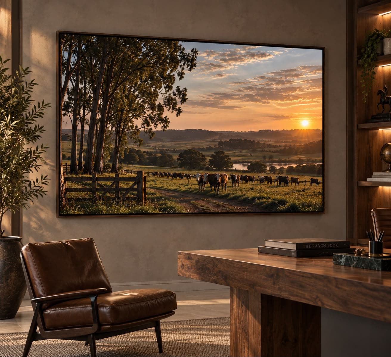 Quadro Decorativo Horizonte da Fazenda