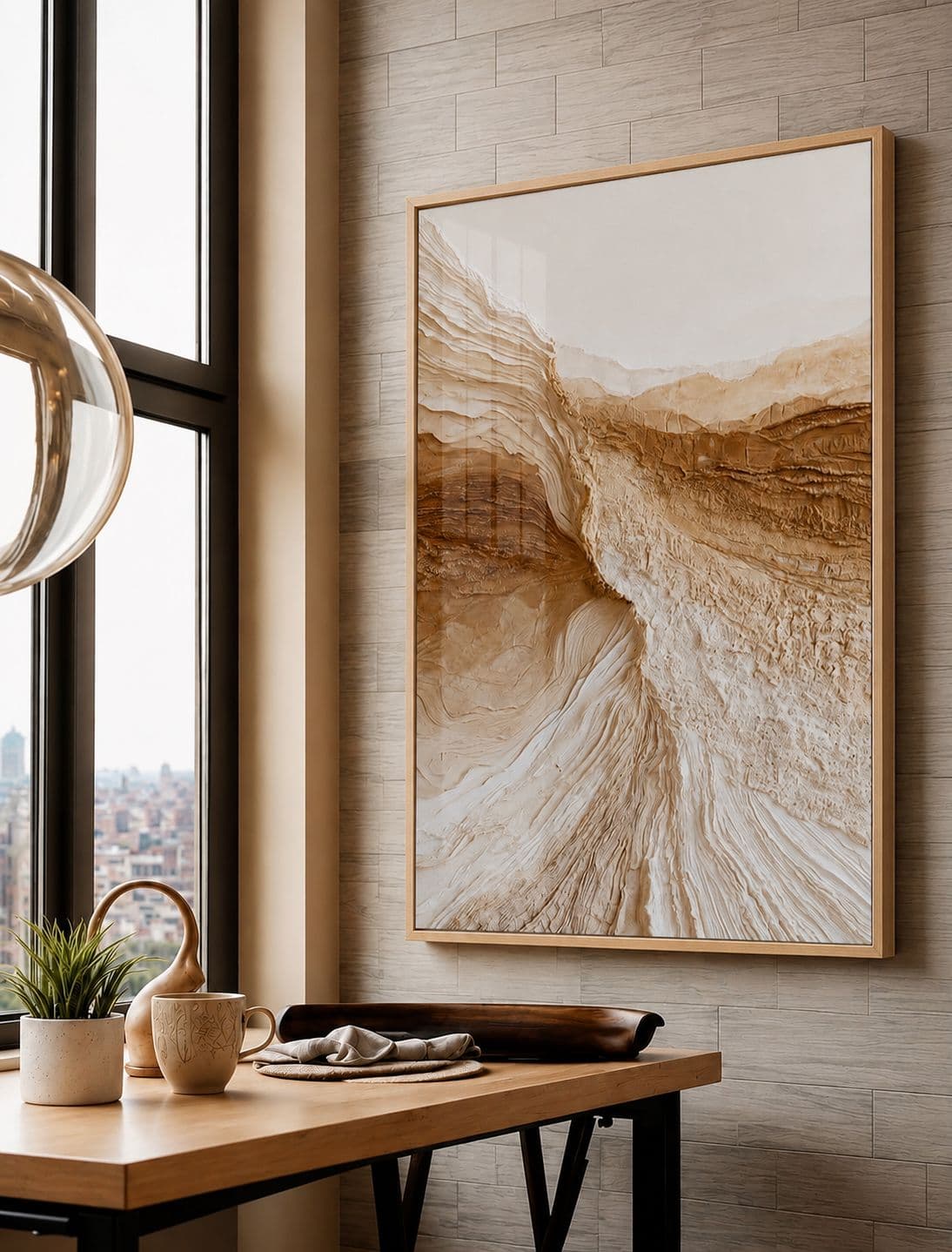 Quadro Decorativo Camadas da terra