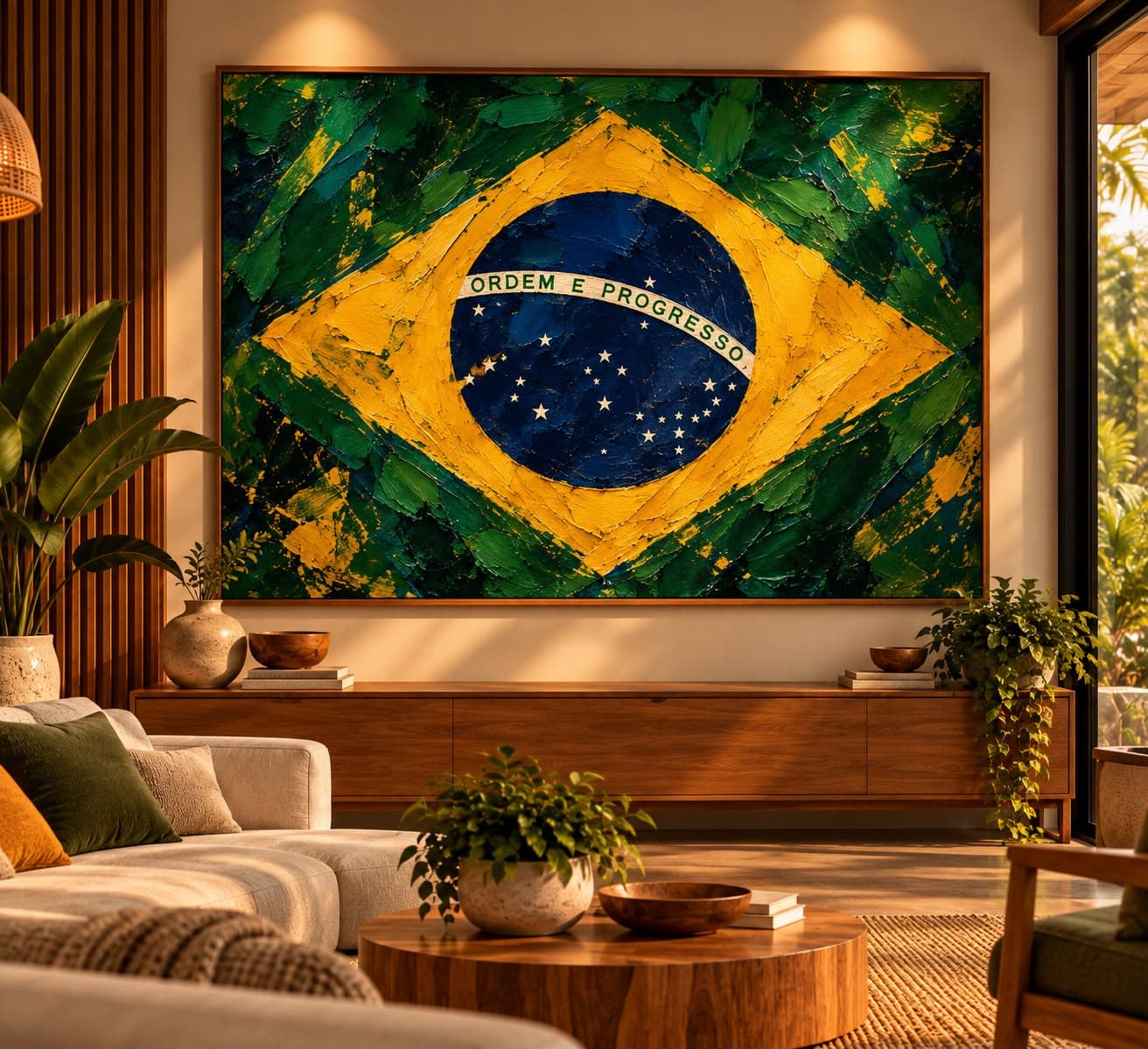Quadro Decorativo Brasil em Arte