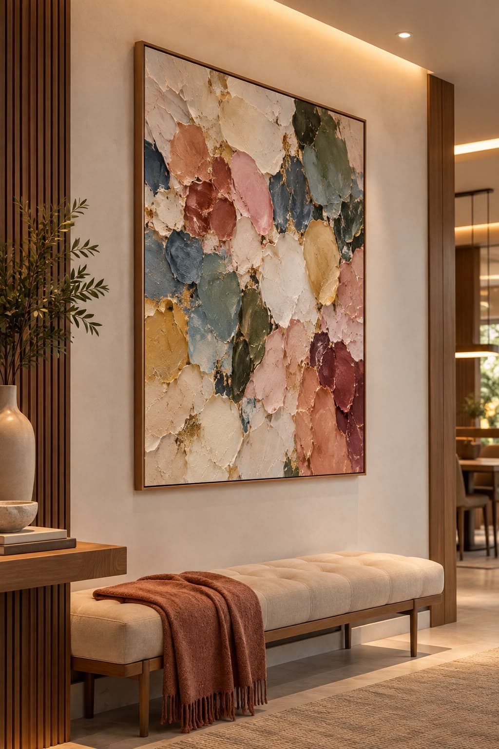 Quadro Decorativo Matéria Rosé