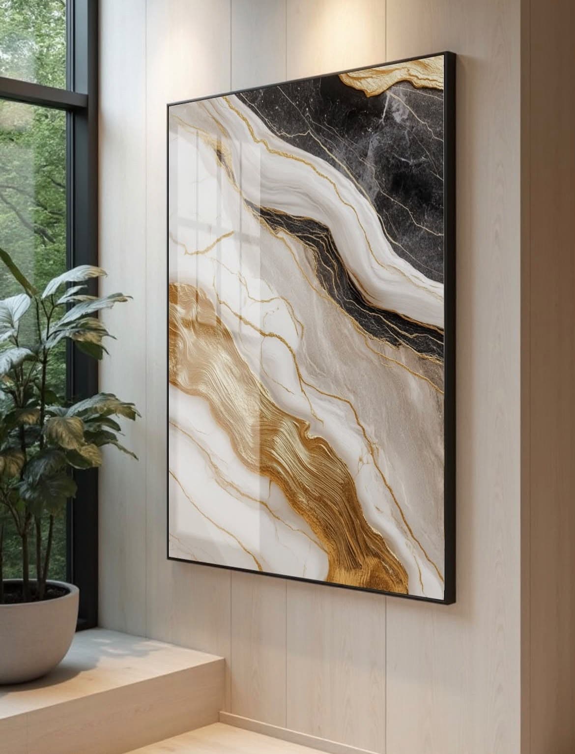 Quadro Decorativo Fluxo Luxuoso