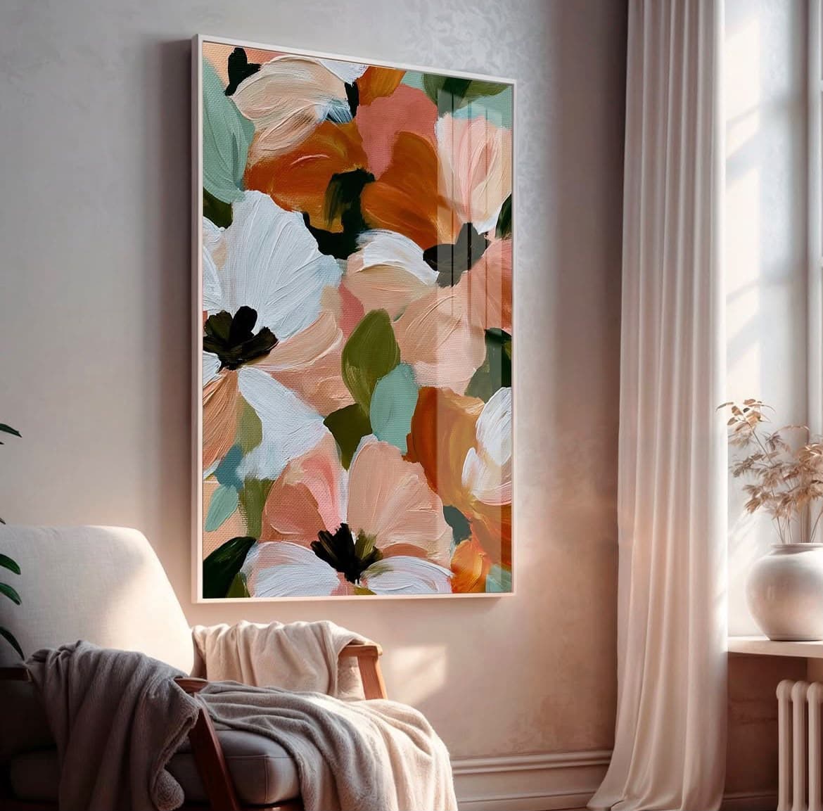 Quadro Decorativo Flores Artísticas
