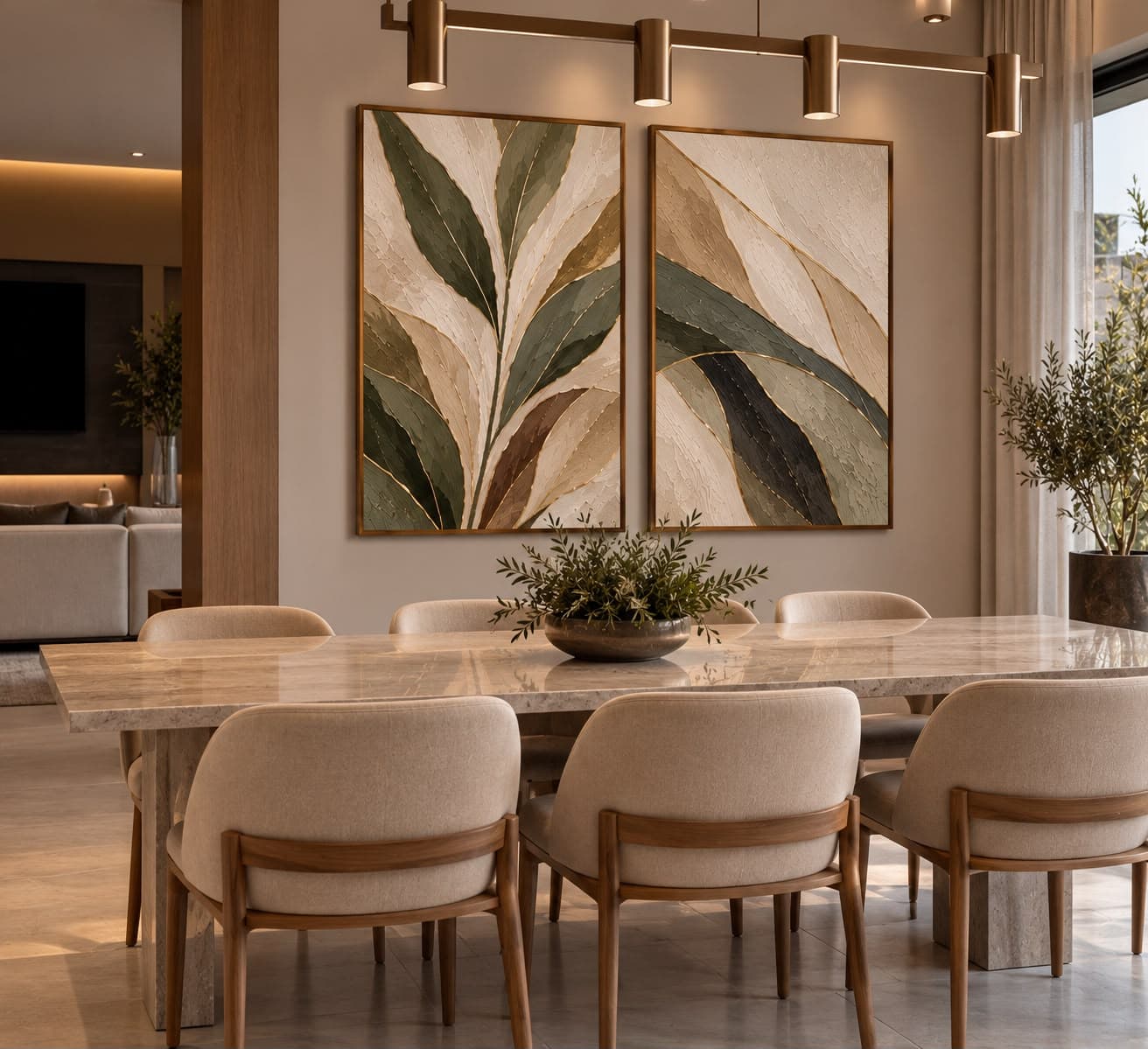 Dupla de Quadros Decorativos Nativa