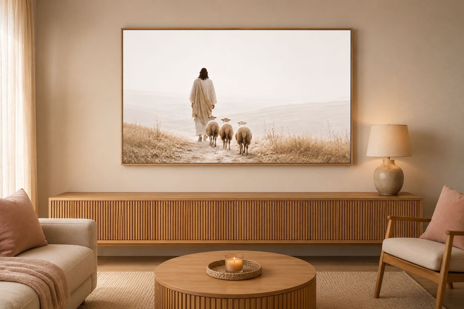 Quadro Decorativo Religioso Caminho da Fé